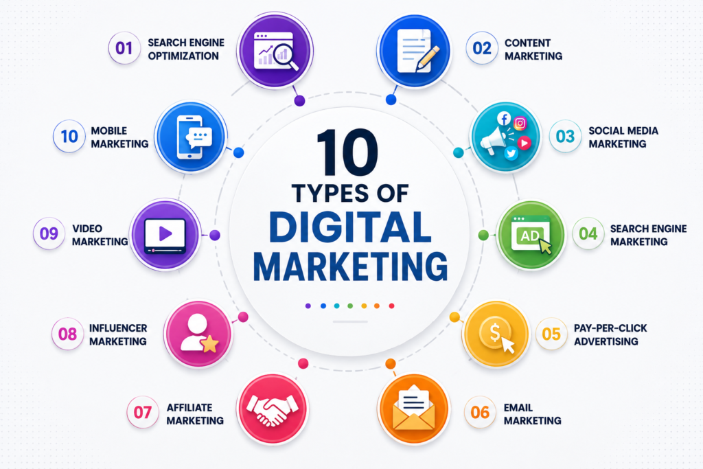 Types of digital marketing